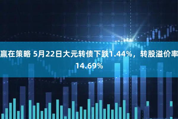 赢在策略 5月22日大元转债下跌1.44%，转股溢价率14.69%