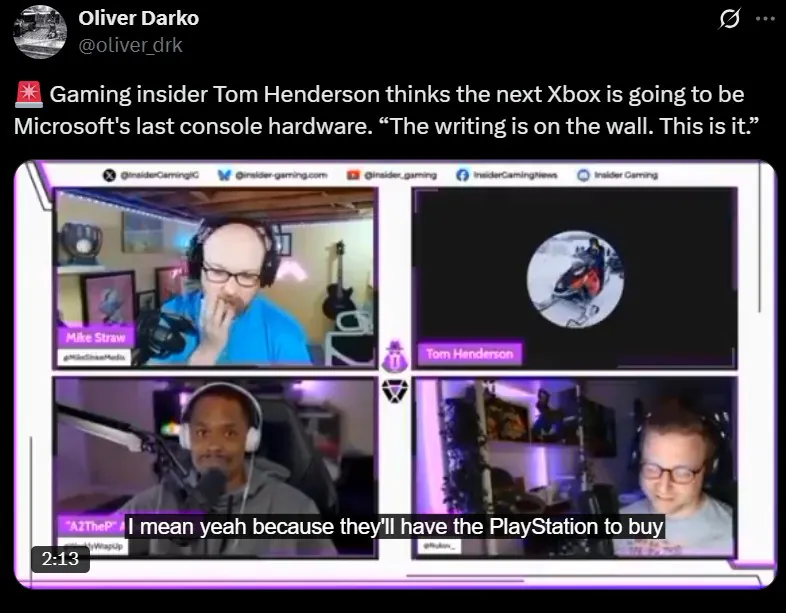 胜亿优配 知名爆料人：下一代Xbox将是微软最后一代主机